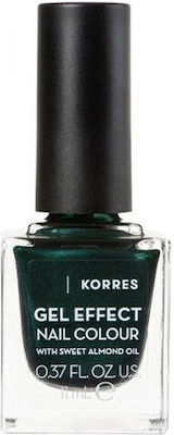 KORRES - Βερνίκι Νυχιών Gel Effect Nail Colour 89 Velvet Green 11ml