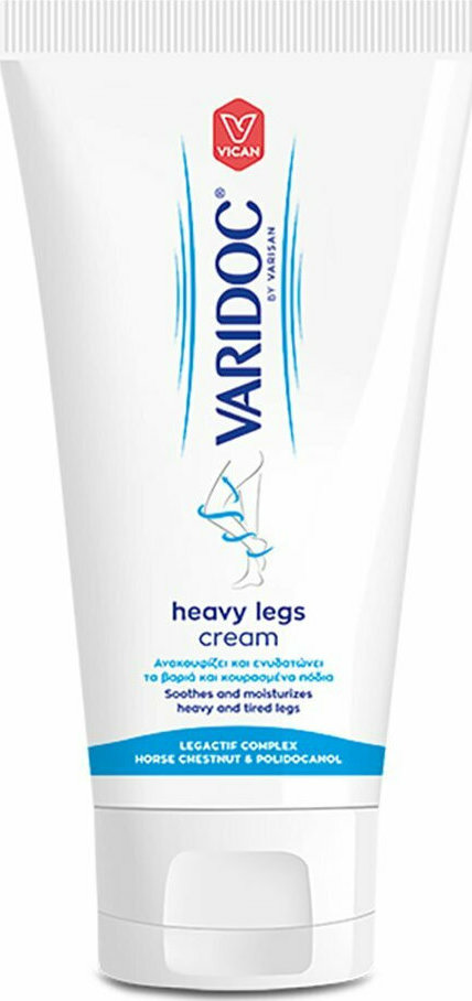 VARIDOC - Heavy Legs Cream Κρέμα που Ανακουφίζει & Ενυδατώνει τα Βαριά και Κουρασμένα Πόδια 125ml