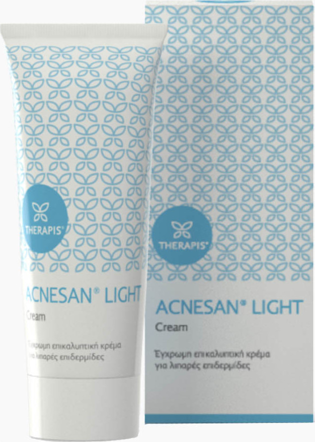 ACNESAN - Light Ενυδατική Κρέμα Προσώπου Ημέρας με Χρώμα για Κανονικές Επιδερμίδες κατά των Ατελειών & της Ακμής 75ml