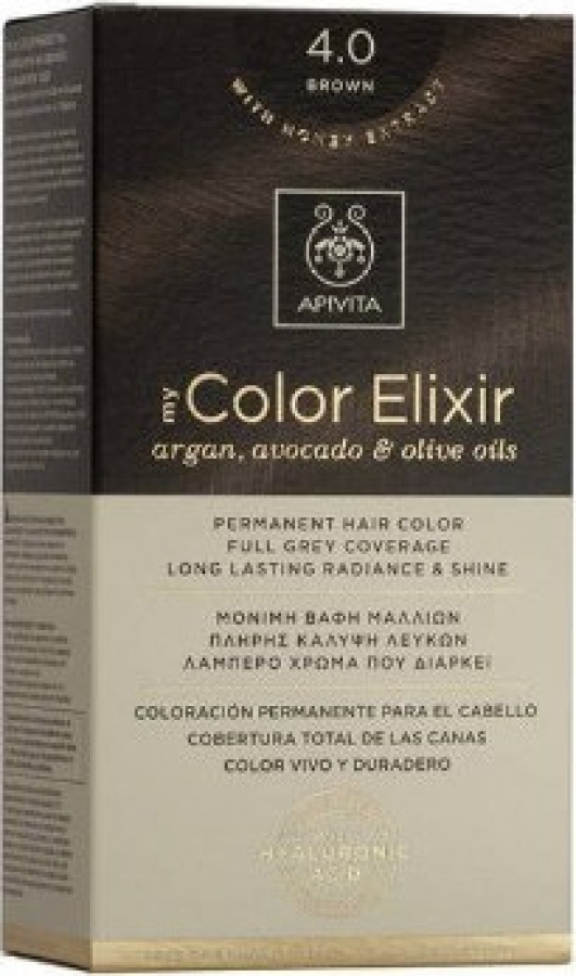 APIVITA - My Color Elixir  No4.0 Καστανό 125ml