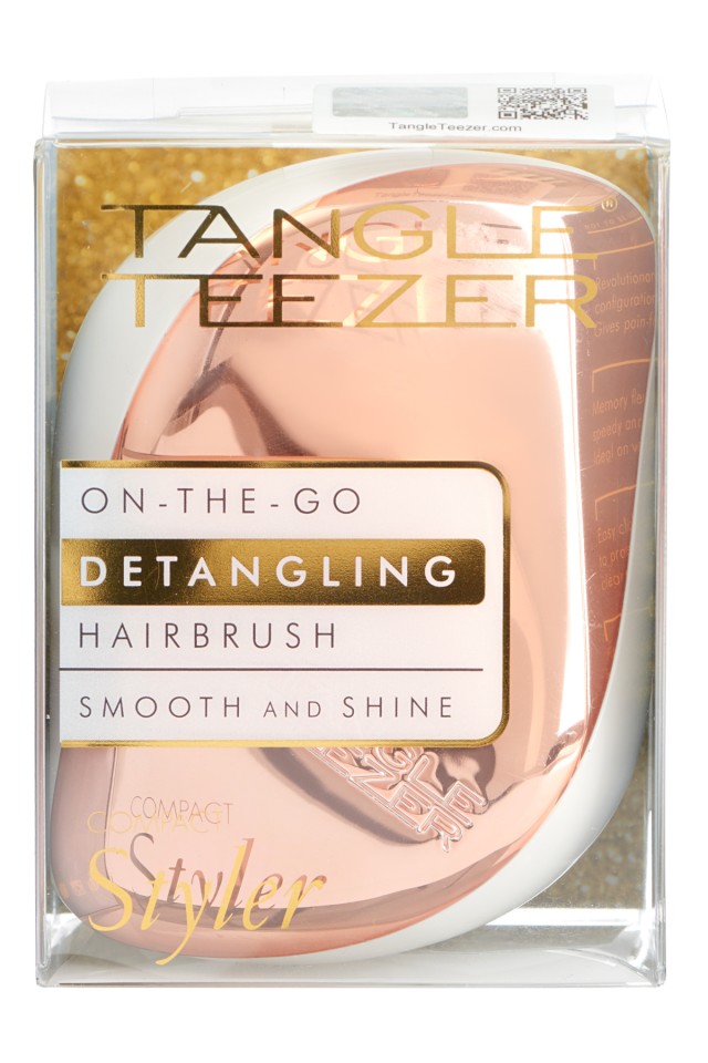 TANGLE TEEZER -  Compact Styler βούρτσα μαλλιών 1 τεμ για γυναίκες Rose Gold Cream