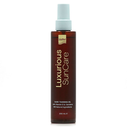 INTERMED - Luxurious SunCare Dark Tanning Oil Ξηρό Λάδι για Γρήγορο Μαύρισμα 200ml