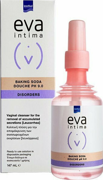 INTERMED - EVA Intima Douche Baking Soda PH9.0 Καθαριστικό Για Κολπικές Πλύσεις 147ml