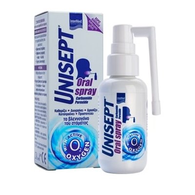 INTERMED - Unisept Oral Spray Στοματικό Εκνέφωμα για την Υγιεινή Φροντίδα της Στοματικής Κοιλότητας 50ml
