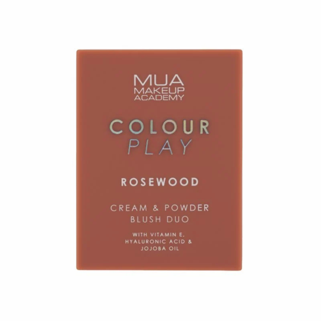 MUA - Colour Play Cream & Powder Blush Duo Rosewood Κρεμώδες Πουδρένιο Ρουζ