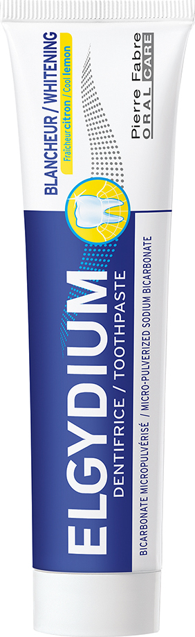 ELGYDIUM - Whitening Cool Lemon Λευκαντική Οδοντόκρεμα με Γεύση Φρέσκο Λεμόνι, 75ml