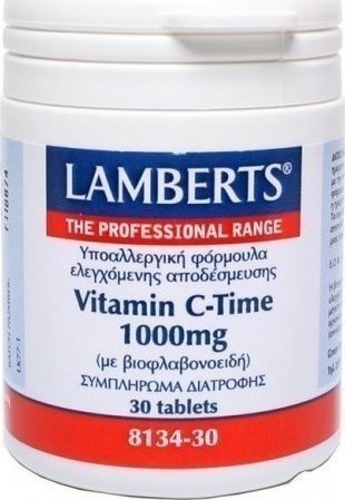 LAMBERTS -  Vitamin C 1000mg Time Release Βιταμίνη C Βραδείας Απελευθέρωσης 30tabs