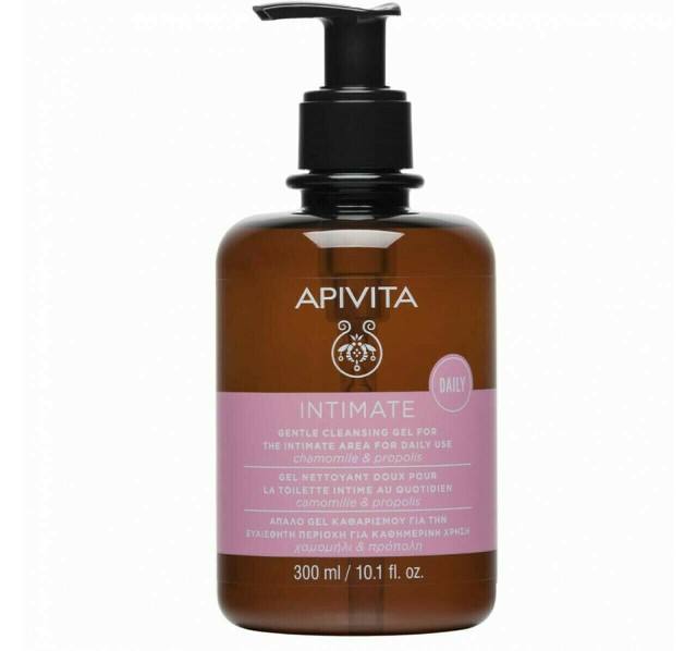 APIVITA - Intimate Daily  Απαλό Gel Καθαρισμού Για Την Ευαίσθητη Περιοχή Με Χαμομήλι & Πρόπολη 300ml