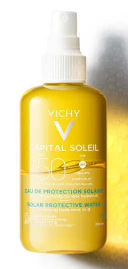 VICHY - Capital Soleil Solar Protective Water Spray With Hyaluronic Acid SPF50 Ενυδατικό Νερό Προστασίας Από Τον Ήλιο Με Υαλουρονικό Οξύ - Πρόσωπο - Σώμα  200ml