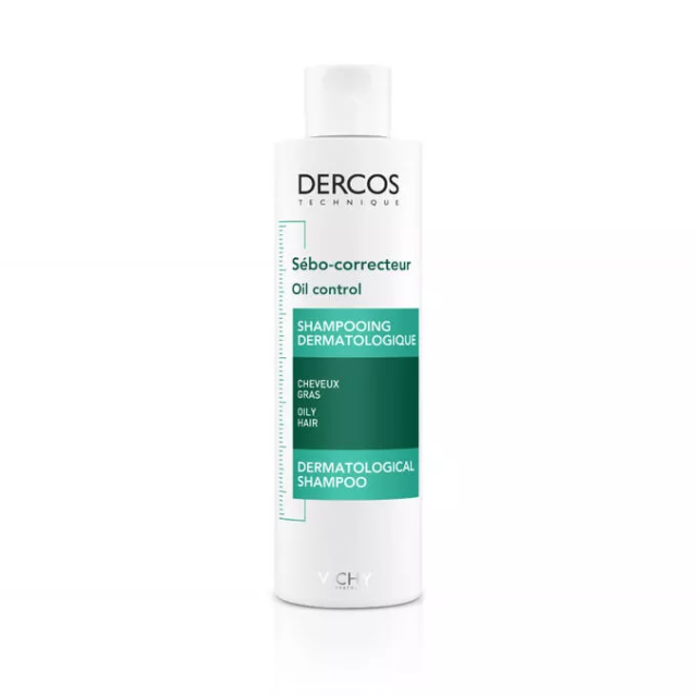 VICHY - Dercos Oil Correct Dermatological Shampoo Σαμπουάν Για Λιπαρά Μαλλιά 200ml