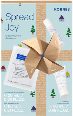 KORRES - Promo Spread Joy Greek Yoghurt Glow Recipe Mask 20ml & Eye Gel 15ml & Foaming Cleanser 20ml