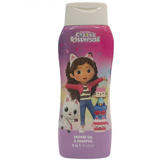 DISNEY - Air Val Gabbys Dollhouse Shower Gel & Shampoo 2in1 Σαμπουάν & Αφρόλουτρο 500ml