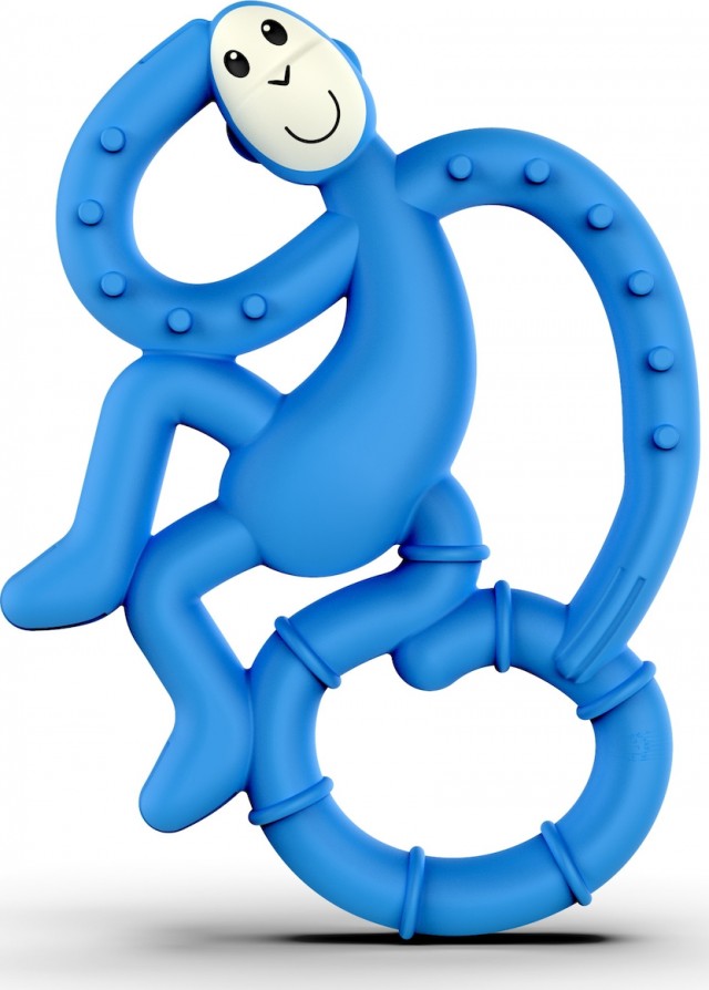 MATCHSTICK - Monkey Mini Monkey Teether Blue Κρίκος Οδοντοφυΐας 1 τεμάχιο