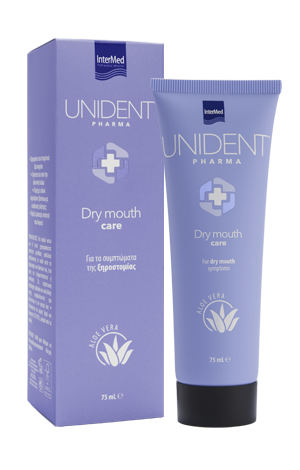 INTERMED - Unident Pharma Dry Mouth Care Οδοντόκρεμα για Τα Συμπτώματα Της Ξηροστομίας 75ml