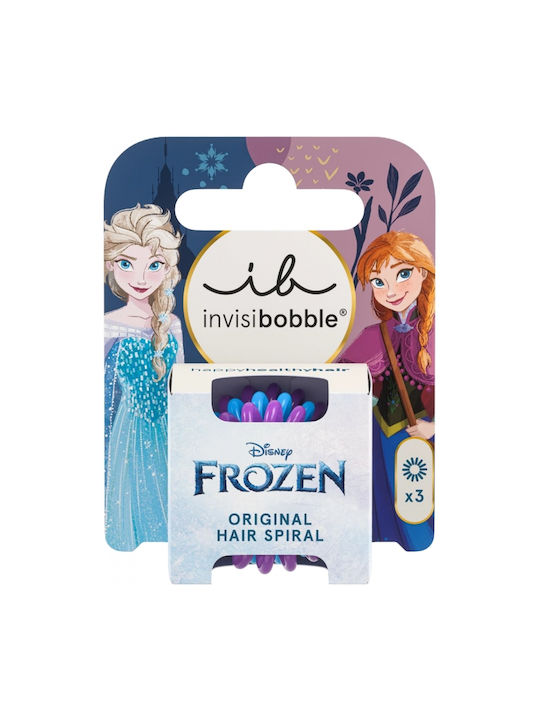 INVISIBOBBLE - Kids Original Disney Frozen Παιδικά Λαστιχάκια Σπιράλ που Αλλάζουν Χρώμα 3τμχ