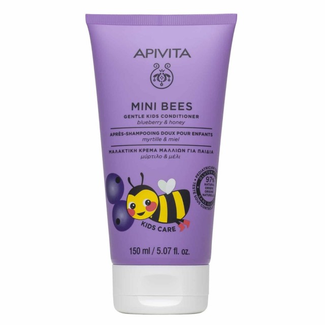 APIVITA - Υποαλλεργικό Παιδικό Conditioner Mini Bees με Μέλι για Εύκολο Χτένισμα σε Μορφή Κρέμας 150ml
