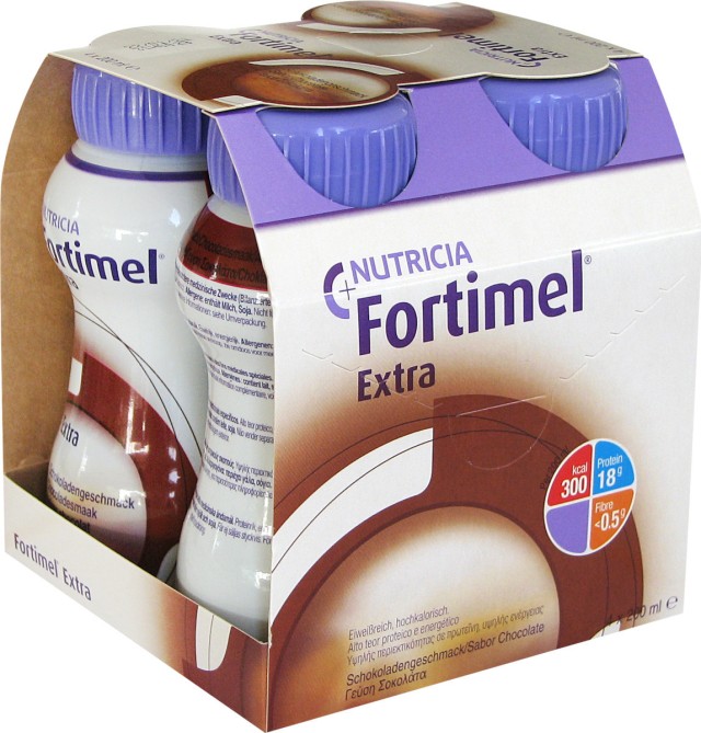 NUTRICIA - Fortimel Extra Με Γεύση Σοκολάτα 4x200ml