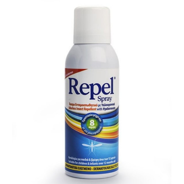 UNI-PHARMA - Repel Spray Ενυδατικό & Προστατευτικό Spray για το Σώμα με Εντομοαπωθητική δράση & Υαλουρονικό 50ml