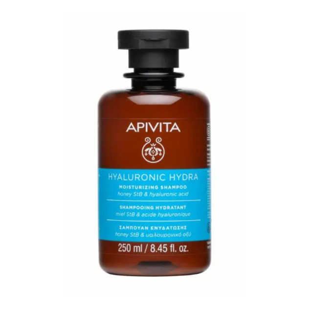 APIVITA - Hyaluronic Hydra Σαμπουάν Ενυδάτωσης με Honey STB + Υαλουρονικό Οξύ, 250ml