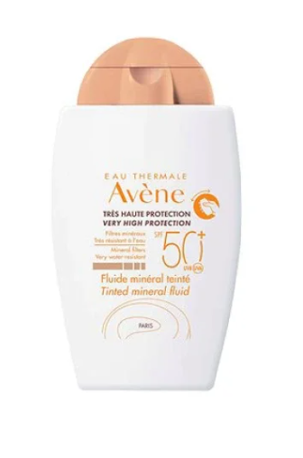 AVENE - Eau Thermale Fluide Mineral Teinte Αδιάβροχη Αντηλιακή Κρέμα Προσώπου SPF50 με Χρώμα 40ml