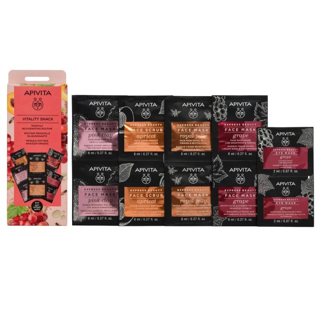 APIVITA - Promo Vitality Snack Μάσκες Προσώπου 5 τμχ