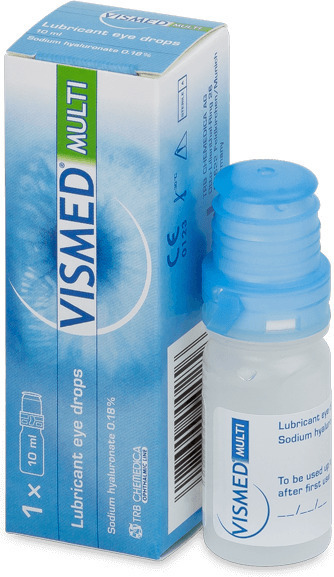 VISMED - Multi Lubricant Eye Drops Οφθαλμικές Σταγόνες με Υαλουρονικό Νάτριο 0,18%, 10ml