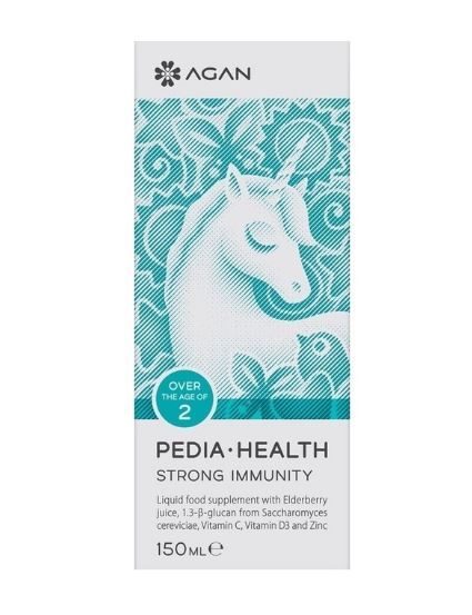 AGAN - Pedia-Health Strong Immunity Συμπλήρωμα Διατροφής για την Ενίσχυση του Ανοσοποιητικού των Παιδιών, 150ml