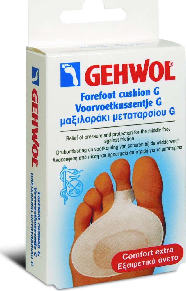 GEHWOL - Metatarsal Cushion G Large Μαξιλαράκι μεταταρσίου πολυμερούς γέλης, 2τμχ