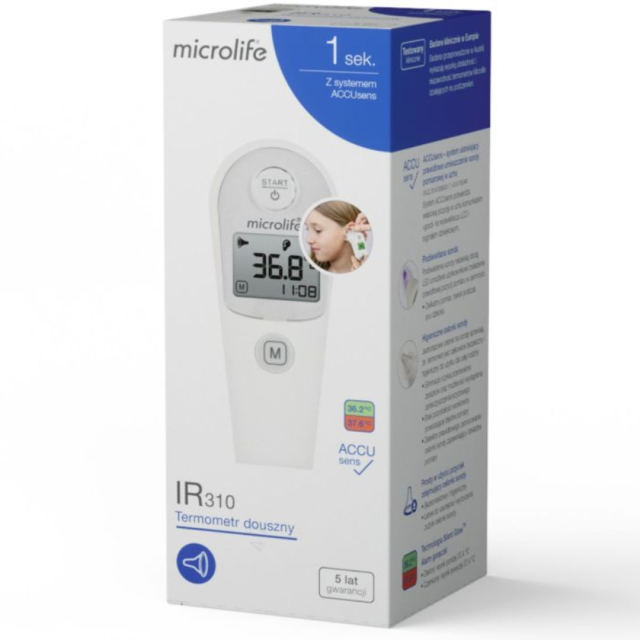 MICROLIFE - IR 310 Υπέρυθρο Θερμόμετρο Αυτιού 1τμχ