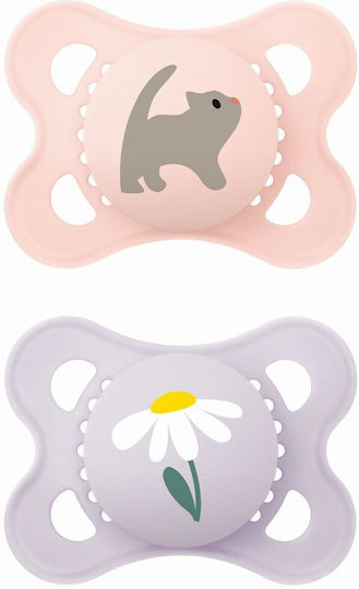 MAM - Ορθοδοντικές Πιπίλες Σιλικόνης Original για 2-6 μηνών 100SG Σομόν 2τμχ