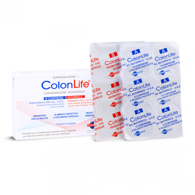 BIONAT -  PROMO Colon Life Συμπλήρωμα Για Παθήσεις Του Παχέος Εντέρου 2 x 10 Δισκία + 2 x 10 Κάψουλες