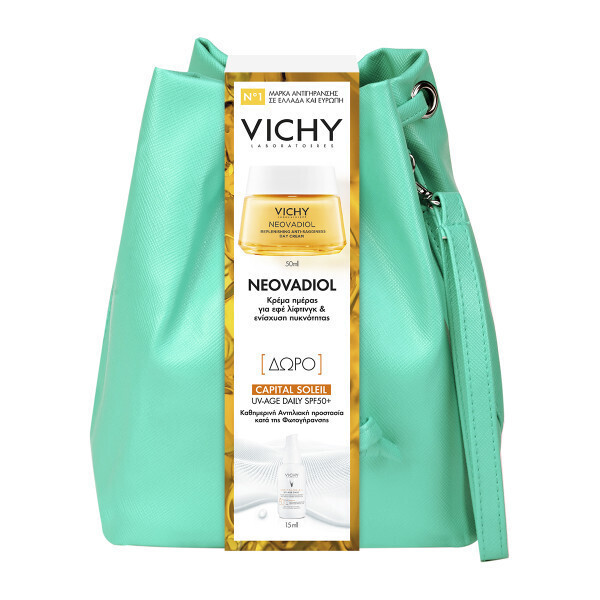 VICHY - Promo Neovadiol Replenishing Anti-sagginess Day Cream 50ml & Capital Soleil UV-Age Daily SPF50+ 15ml σε Μοντέρνο Τσαντάκι