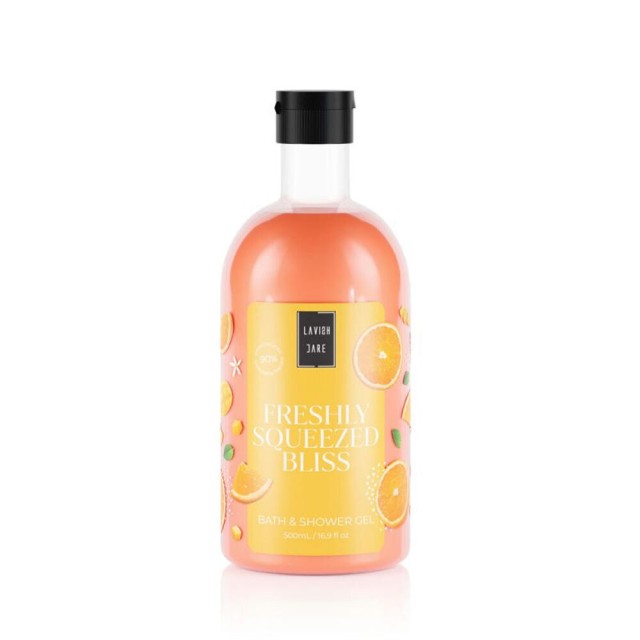 LAVISH CARE - Bath & Shower Gel Freshly Squeezed Bliss Αφρόλουτρο Με Αρωμα Πορτοκάλι 500ml