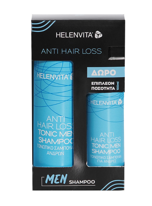 HELENVITA - Promo Anti Ηair Loss Tonic Men Shampoo Τονωτικό Σαμπουάν Για Άνδρες Κατά της Τριχόπτωσης 200ml & Δώρο Επιπλέον 100ml