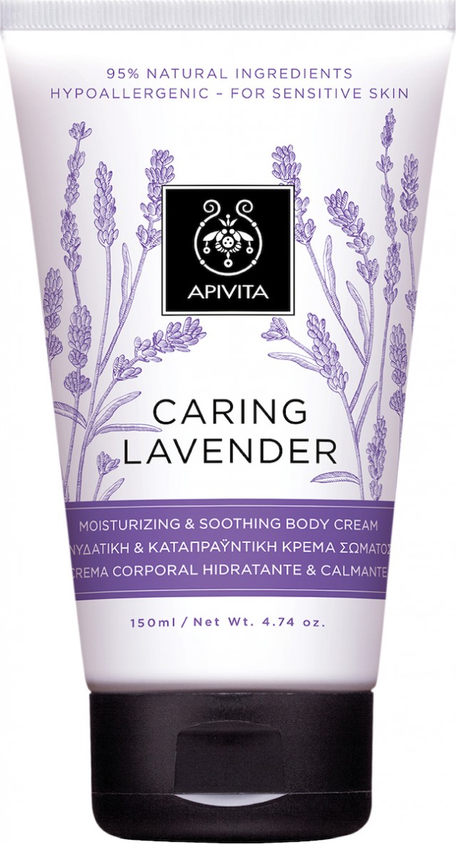 APIVITA - Caring Lavender Moisturizing & Soothing Body Cream 150ml