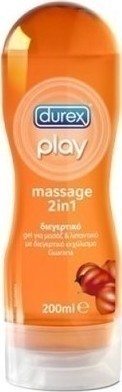 DUREX - Λιπαντικό Διεγερτικό Gel Play Massage 2 in 1 Guarana 200ml