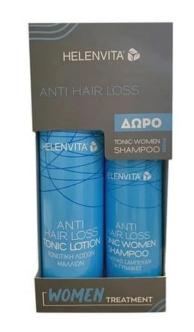 HELENVITA - Promo Anti Hair Loss Tonic Lotion Τονωτική Λοσιόν κατά της Τριχόπτωσης 100ml & Δώρο Anti Hair Loss Tonic  Women Shampoo 100ml