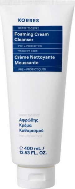 KORRES - Greek Yoghurt Foaming Cream Cleanser Γιαούρτι Αφρώδης Κρέμα Καθαρισμού 400ml