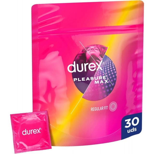 DUREX - Pleasure Max Προφυλακτικά με Ραβδώσεις 30τμχ