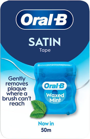 ORAL-B - Satin Floss Κηρωμένο Οδοντικό Nήμα με Γεύση Μέντας 50m