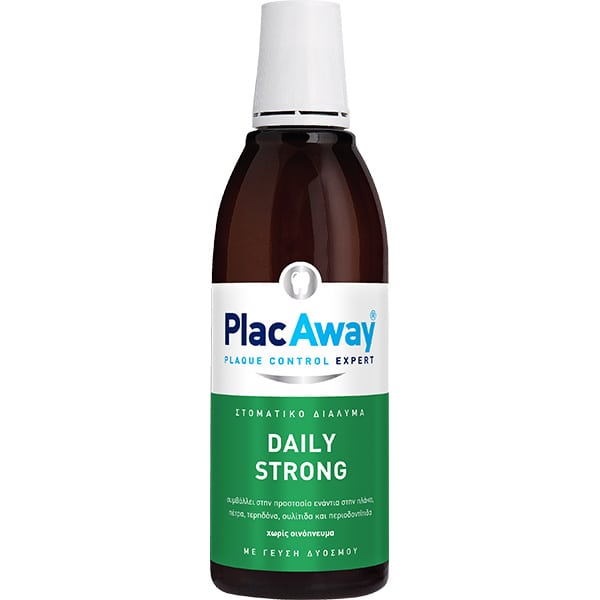 PLAC AWAY - Daily Strong Στοματικό Διάλυμα για την Ουλίτιδα κατά της Πλάκας και της Περιοδοντίτιδας 500ml