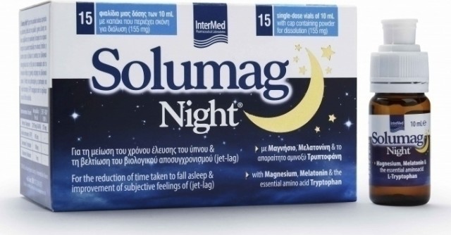 INTERMED - Solumag Night για την Αϋπνία, 15 φιαλίδια x 10ml