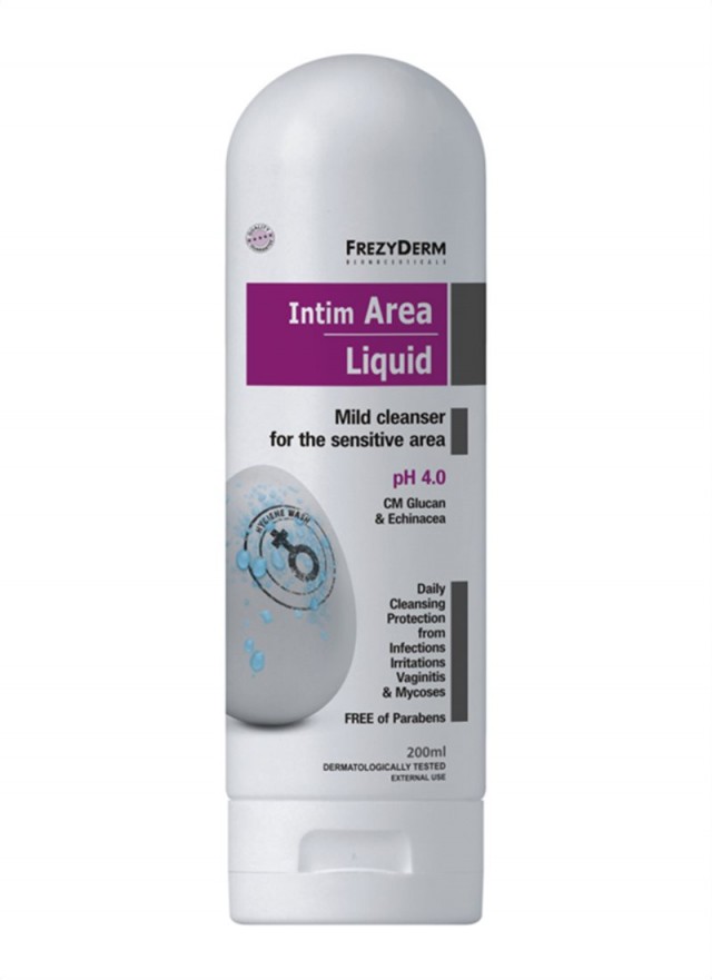 FREZYDERM - Intim Area pH4 Liquid Απαλό Καθαριστικό Για Την Ευαίσθητη Περιοχή 200ml