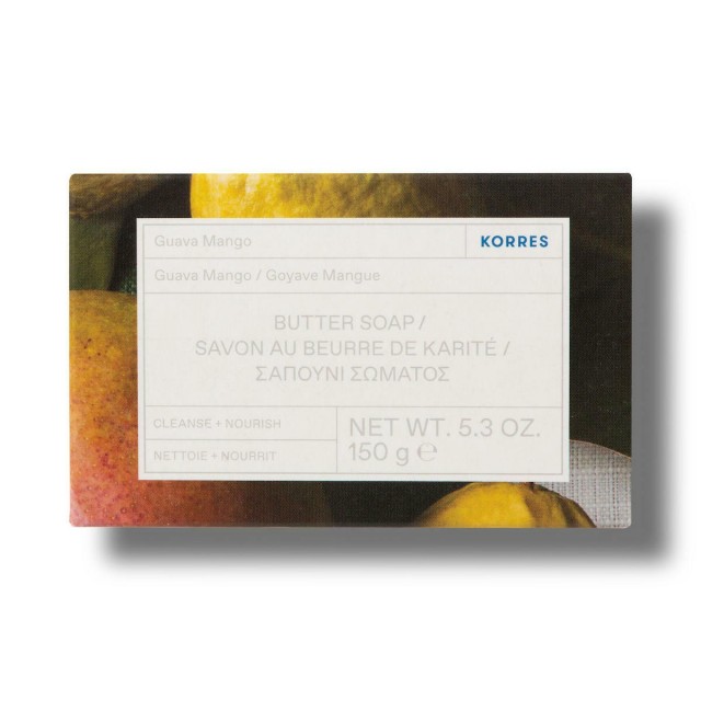 KORRES - Guava Mango Butter Soap Σαπούνι Βουτύρου Σώματος Γκουάβα και Μάνγκο, 150gr