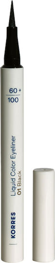 KORRES - Liquid Color Eyeliner 01 Black 1ml