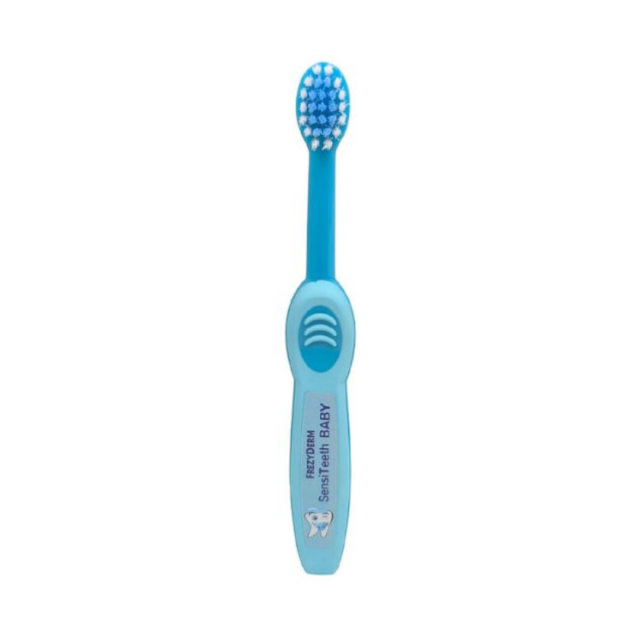 FREZYDERM  - SensiTeeth Baby Toothbrush Light Blue Βρεφική Οδοντόβουρτσα Γαλάζιο 1 τμχ