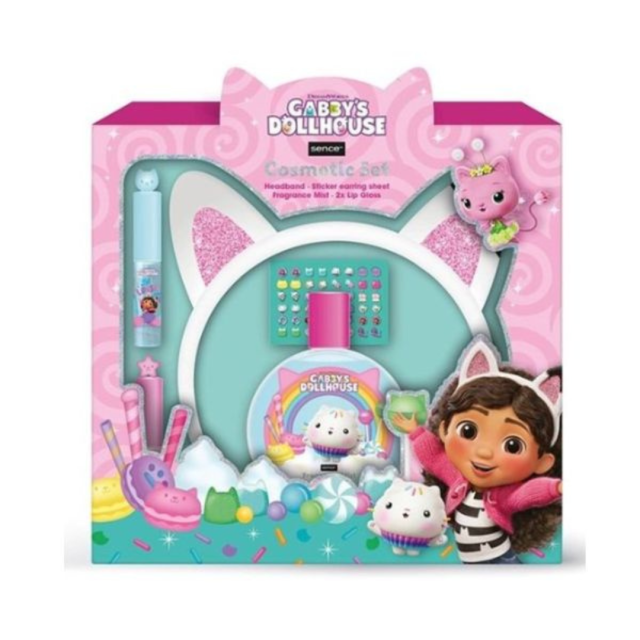 DISNEY - Gabbys Dollhouse Hairband Set Παιδικό Σετ Ομορφιάς με Στέκα, Αυτοκόλλητα, Body Mist & 2 Lip Gloss