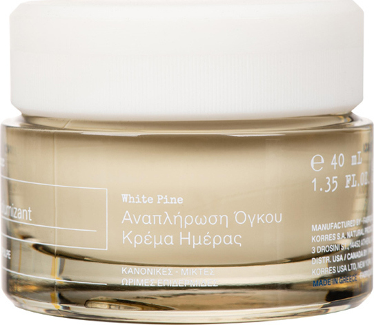 KORRES - White Pine Λευκή Πεύκη Κρέμα Ημέρας για Αναπλήρωση Όγκου Κανονικές - Μικτές Επιδερμίδες 40ml
