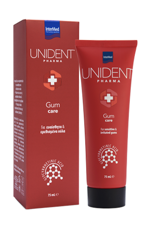 INTERMED - Unident Pharma Gum Care Οδοντόκρεμα για Ευαίσθητα & Ερεθισμένα Ούλα 75ml
