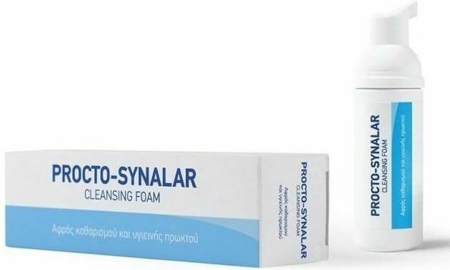MINERVA - Procto-Synalar Cleansing Foam Αφρός καθαρισμού & υγιεινής πρωκτού, 40ml